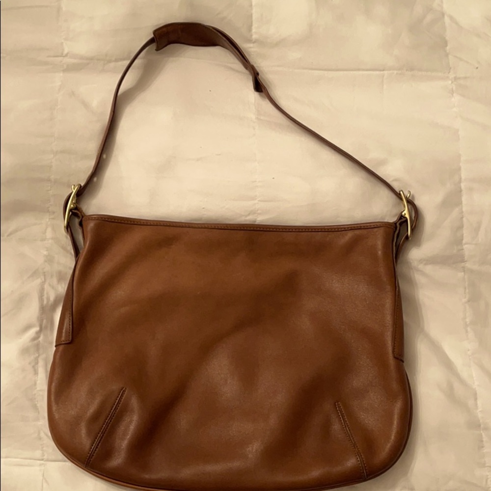 COACH BROWN LEATHER OVERSIZED BAG